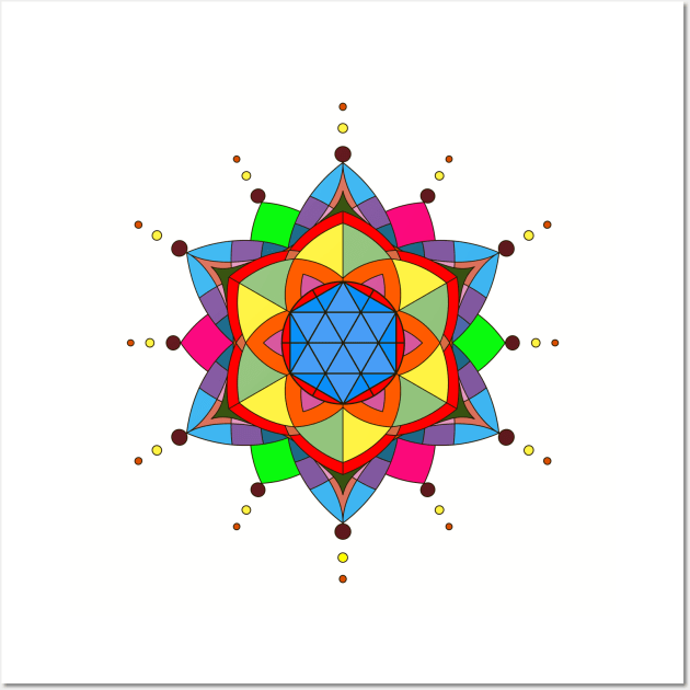 Sacred Geometry Mandala Art Wall Art by ukrsot